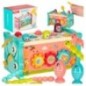 Zabawka sensoryczna wbijak dla niemowląt 8w1 Bibi-inn niebieska