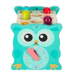 Zabawka sensoryczna wbijak dla niemowląt 8w1 Bibi-inn niebieska