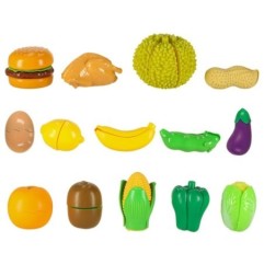 Warzywa owoce jedzenie do nauki krojenia pizza hamburger na rzep rzepy 36el.