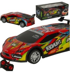Samochód RC sportowy zdalnie sterowany na pilot auto wyścigowe drift z LED światłami czerwony