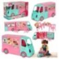 Samochód dla lalek kamper food truck zestaw 21 el.