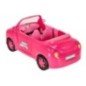 Samochód dla lalek kabriolet zestaw piknikowy lalka piesek różowy 4 el.