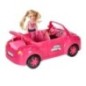 Samochód dla lalek kabriolet zestaw piknikowy lalka piesek różowy 4 el.