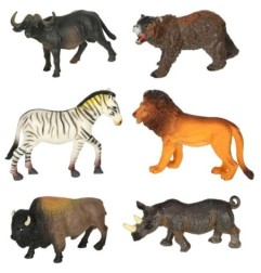 Figurki zwierząt zwierzęta zoo safari farma akcesoria skrzynka 31 el.