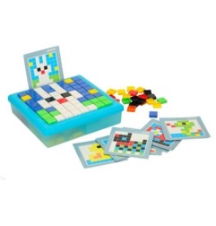 Układanka kreatywna logiczna klocki puzzle mozaika 175 elementów