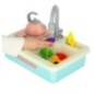 Zlewozmywak zlew do mycia naczyń dla dzieci z akcesoriami leci woda niebieski