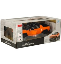 Samochód zdalnie sterowany Rastar 93000 Hummer EV 1:16 pomarańczowy