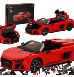 Samochód Rastar 93800 AUDI R8 Spyder 1:14 klocki 1440 el.