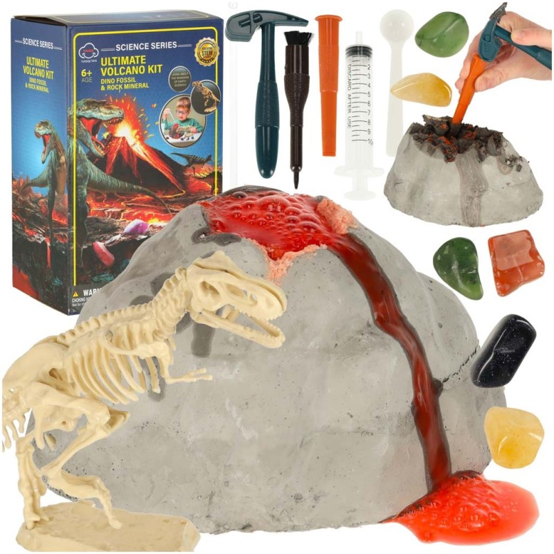 Zestaw edukacyjny do eksperymentów naukowych wulkan lawa