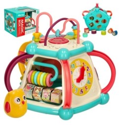 Kostka edukacyjna interaktywna nakarm ptaszka 7w1 Bibi-inn