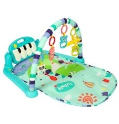 Mata edukacyjna dla niemowląt interaktywna grająca pianinko grzechotki 3w1 Bibi-inn