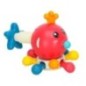 Zabawka sensoryczna gryzak dla niemowląt ośmiornica Bibi-inn czerwona
