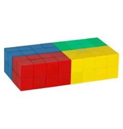 Klocki magnetyczne sześcienne kostka sześcian figury magnes 64 el.