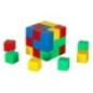 Klocki magnetyczne sześcienne kostka sześcian figury magnes 64 el.