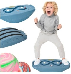 Deska do balansowania bujania równoważnia z labiryntem bujak balansowy dla dzieci granatowa