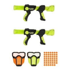 Pistolet na kulki piankowe zestaw + maska ochronna 2 szt.