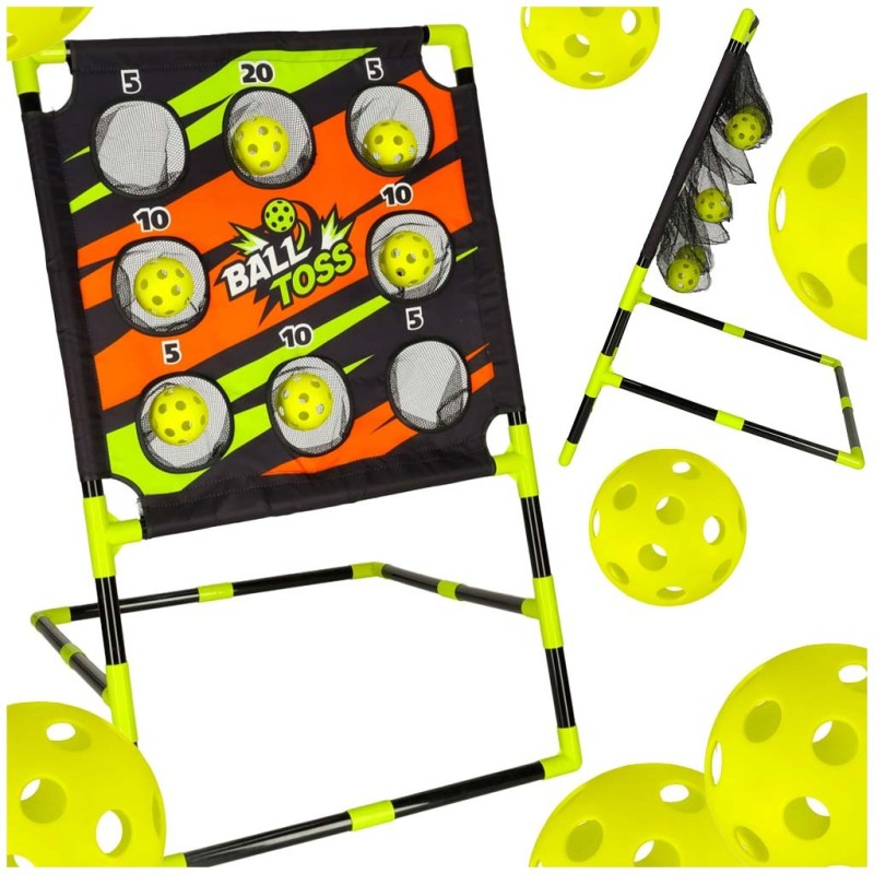 Rzut do celu piłeczkami tarcza piłki x6 gra zręcznościowa