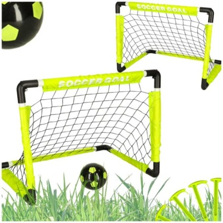 Bramka piłkarska bramki do piłki nożnej zestaw x2 piłka pompka
