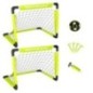 Bramka piłkarska bramki do piłki nożnej zestaw x2 piłka pompka