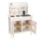 Kuchnia dla dzieci drewniana MDF LULILO FLORA akcesoria różowa 82cm