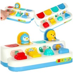 Gra zręcznościowa edukacyjna montessori wbijak wyskakujące zwierzątka POP-UP