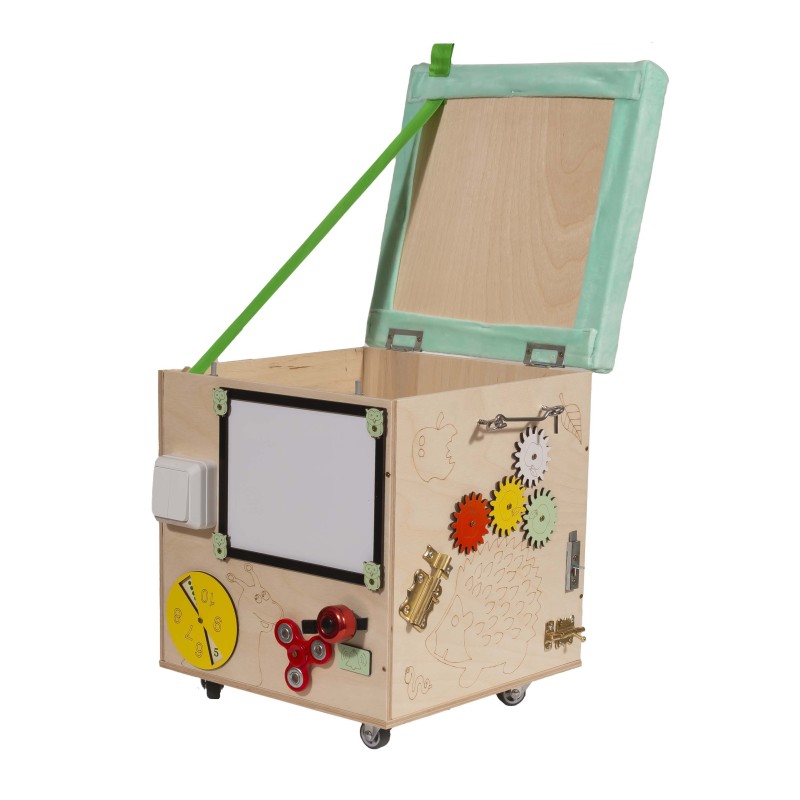 Puf manipulacyjny LAS z siedziskiem kółeczkami