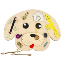 Tablica manipulacyjna drewniana pies 49 x 37 cm