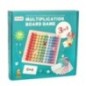 Zabawka edukacyjna tabliczka mnożenia drewniana kolorowe kółeczka