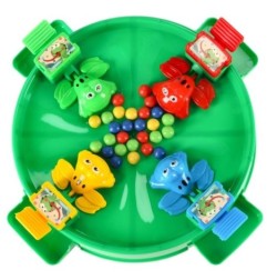 Gra zręcznościowa głodne żabki skaczące żaby 4 graczy 3+ XXL zielona