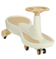 Jeździk grawitacyjny LED Swing Fix S4 świecące koła z muzyką grający 76cm złoto-biały max 100kg