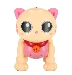 Kot kotek interaktywny zdalnie sterowany na pilota RC robot skacze różowy