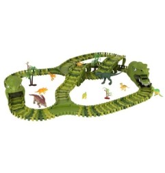 Tor wyścigowy dinozaury samochody XXL TRACK 240 elementów