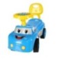 Jeździk pchacz samochodzik uśmiechnięty z klaksonem niebieski