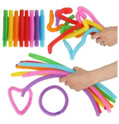 Rurki rury sensoryczne rozciągane tuby edukacyjne montessori 8 sztuk