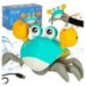 Krab uciekający pełzający czujnik interaktywna akumulator USB zielony