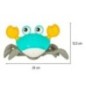 Krab uciekający pełzający czujnik interaktywna akumulator USB zielony