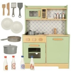 Kuchnia dla dzieci drewniana MDF miętowa