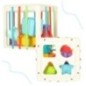 Kostka sensoryczna elastyczna układanka sorter kształtów zabawka wtykana 11 el.