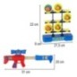 Strzelanie do celu ruchoma tarcza gra zręcznościowa pistolet piłki