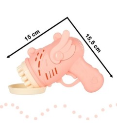 Pistolet do baniek mydlanych bańki mydlane ze skrzydłami różowy