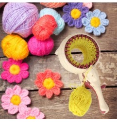 Maszyna do tkania robienia na drutach zestaw nici + akcesoria