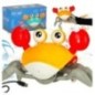 Krab uciekający pełzający czujnik interaktywna akumulator USB czerwony