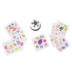 Gra na spostrzegawczość znajdź parę Crazy Flip 54 karty i dzwonek