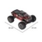 Samochód zdalnie sterowany Q901 1:16 2,4G 4CH 52km/h czerwony