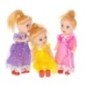 Lalki laleczki do domku dla lalek zestaw 3szt 10cm