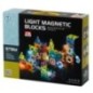 Klocki magnetyczne marble tor kulkowy świecący 75 elementów