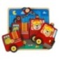 Puzzle drewniane sorter układanka straż pożarna