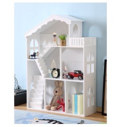 Regał na książki dla dzieci półka domek na zabawki 2w1 LULILO CALLA 116cm XXL