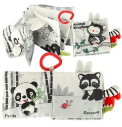 Książeczka sensoryczna miękka ogony zwierząt sowa