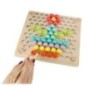 Układanka edukacyjna mozaika z kulek koraliki montessori 77 el.
